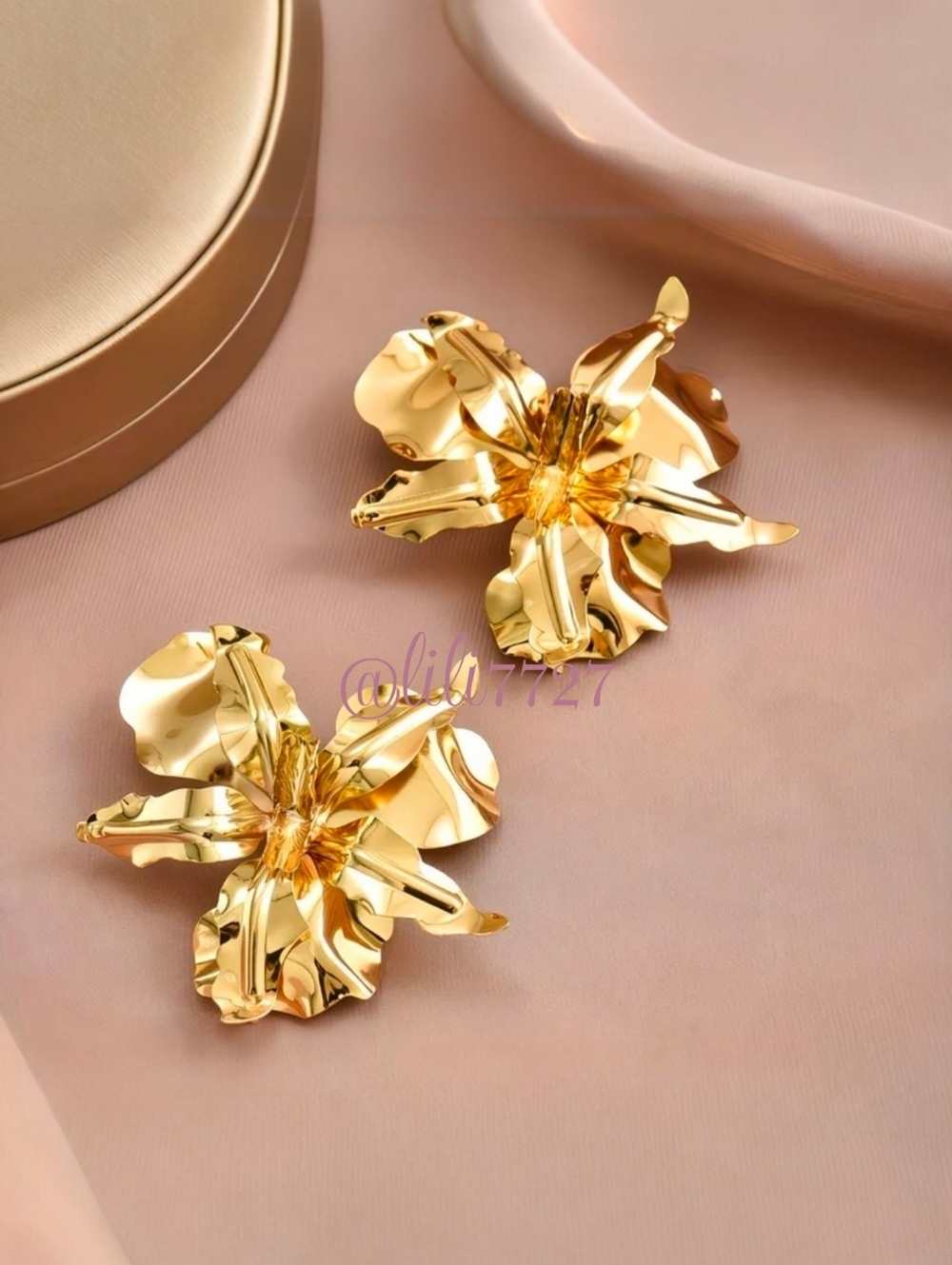 Zara/ Anthropolgie Style Statement Earrings Seen On Runways Gold Plated Boho New